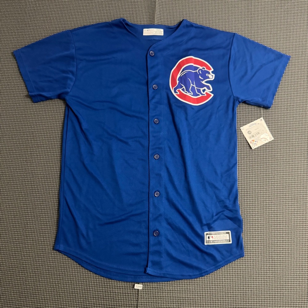 MLB Chicago Cubs Anthony Rizzo 44 Jersey Youth XL Blue Genuine Merchandise NWT